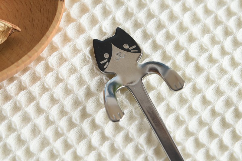 Japanese Cat Spoon – Mikene Cat|Made in Tsubame-Sanjo Stainless Steel Cutlery
