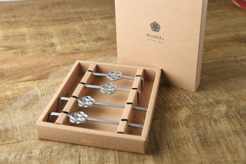 mizuhiki Cutlery & Cutlery Rest Set – Tsubame-Sanjo Celebration Tableware Collection