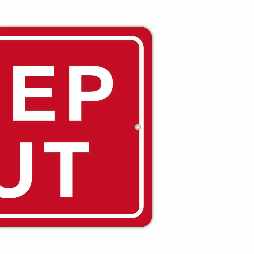 【長方形看板】立入禁止/アメリカ製オリジナル看板(約20x30cm)