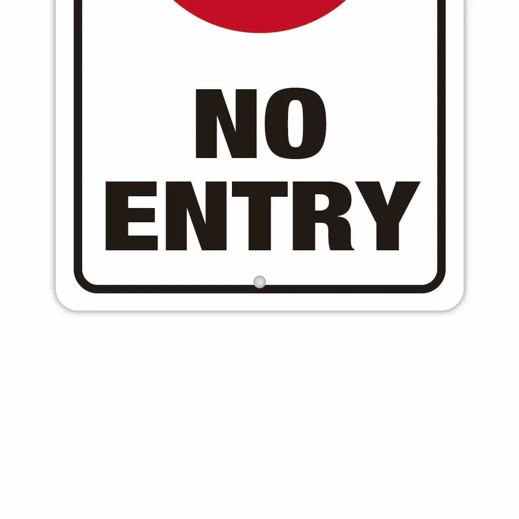 【長方形看板】進入禁止/アメリカ製オリジナル看板(約20x30cm)