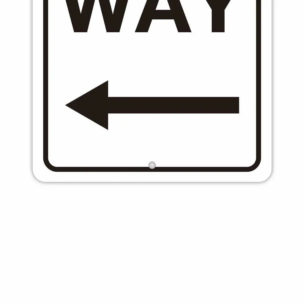 【長方形看板】一方通行/アメリカ製オリジナル看板(約20x30cm)