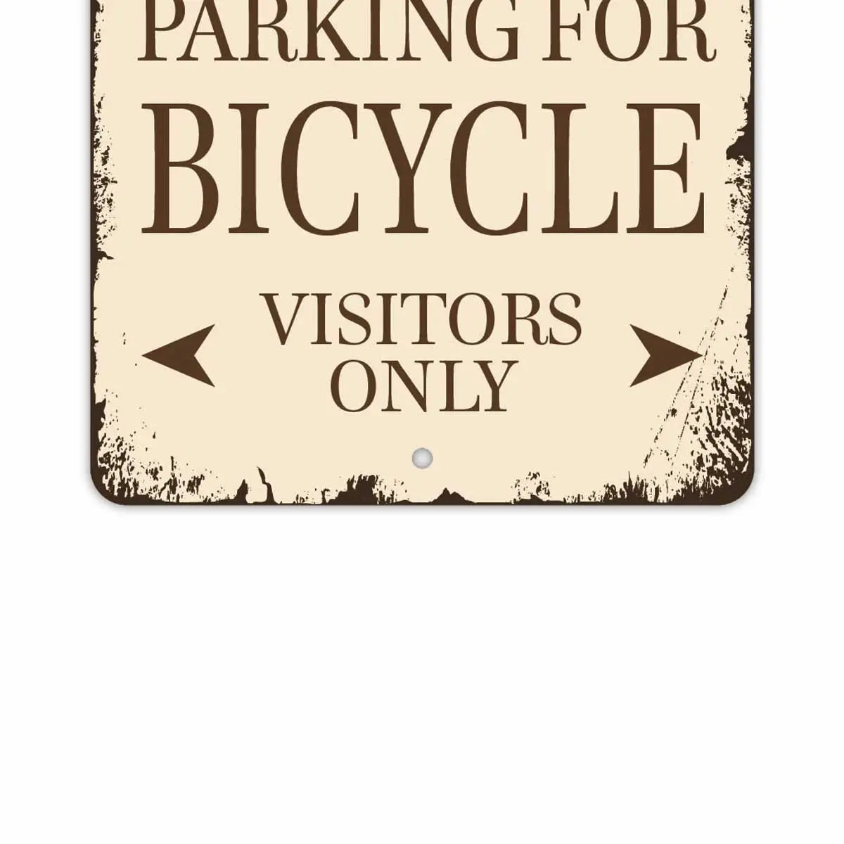 【長方形看板】クラシックパーキングサイン・自転車/アメリカ製オリジナル看板(約20x30cm)