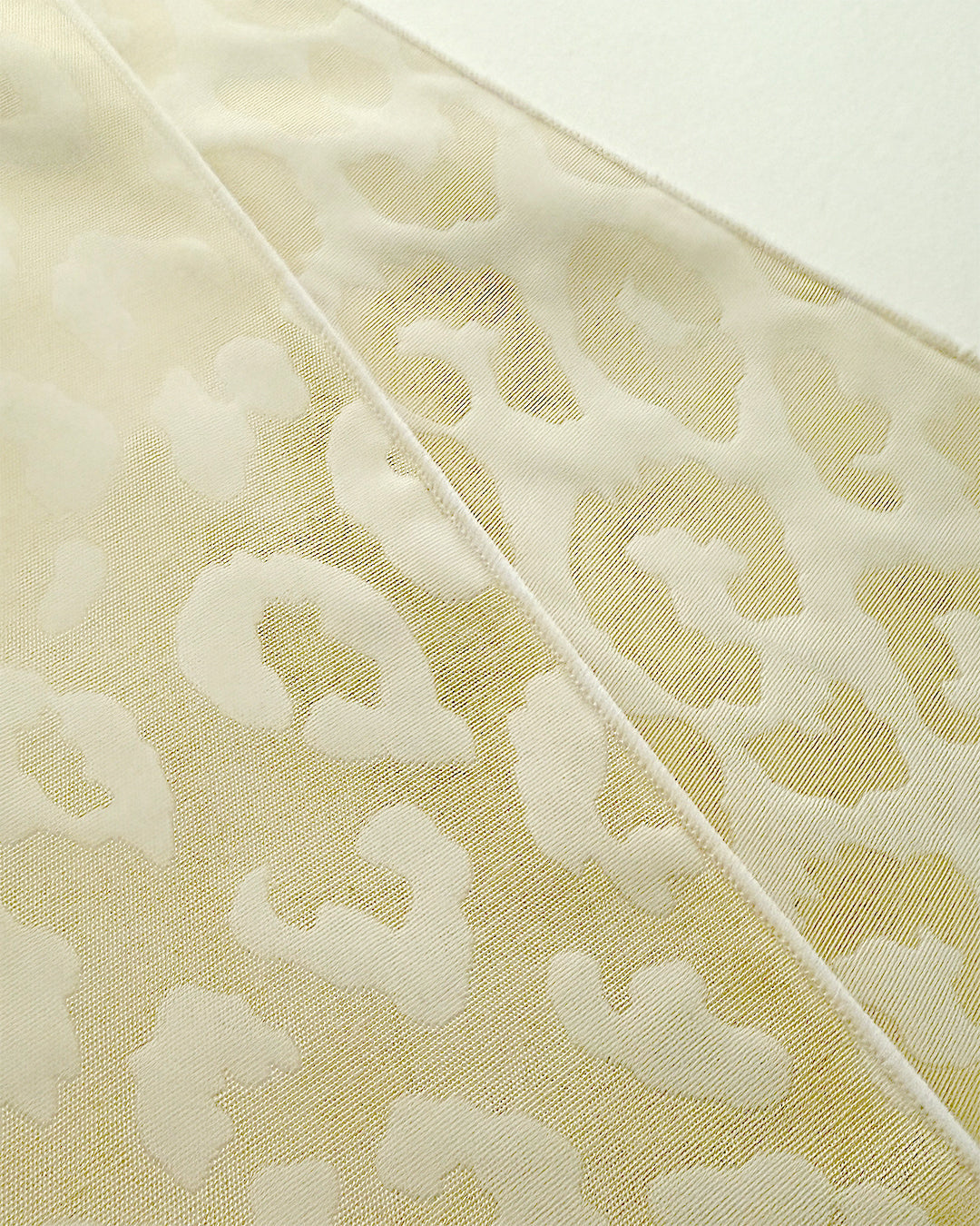 兵児帯 大人のへこ帯 ヒョウ柄 豹柄 リバーシブル レオパード ミルク