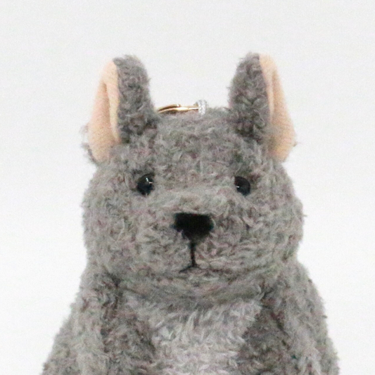 デグーのぬいぐるみチャーム(ブルー)