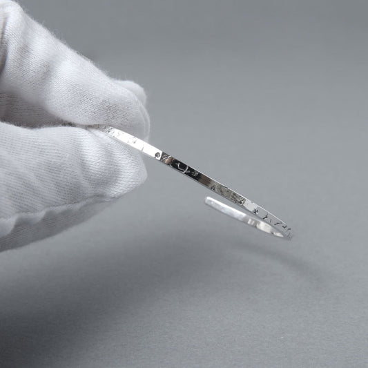 シルバー925 バングル|いぶし加工あり|24-B-014