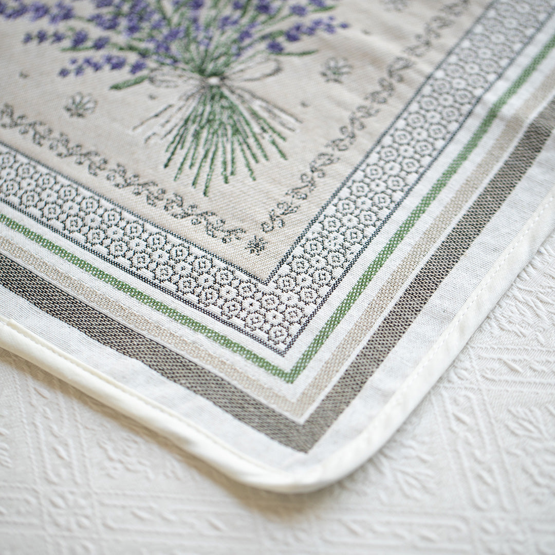 ラベンダーランチョンマットグレー