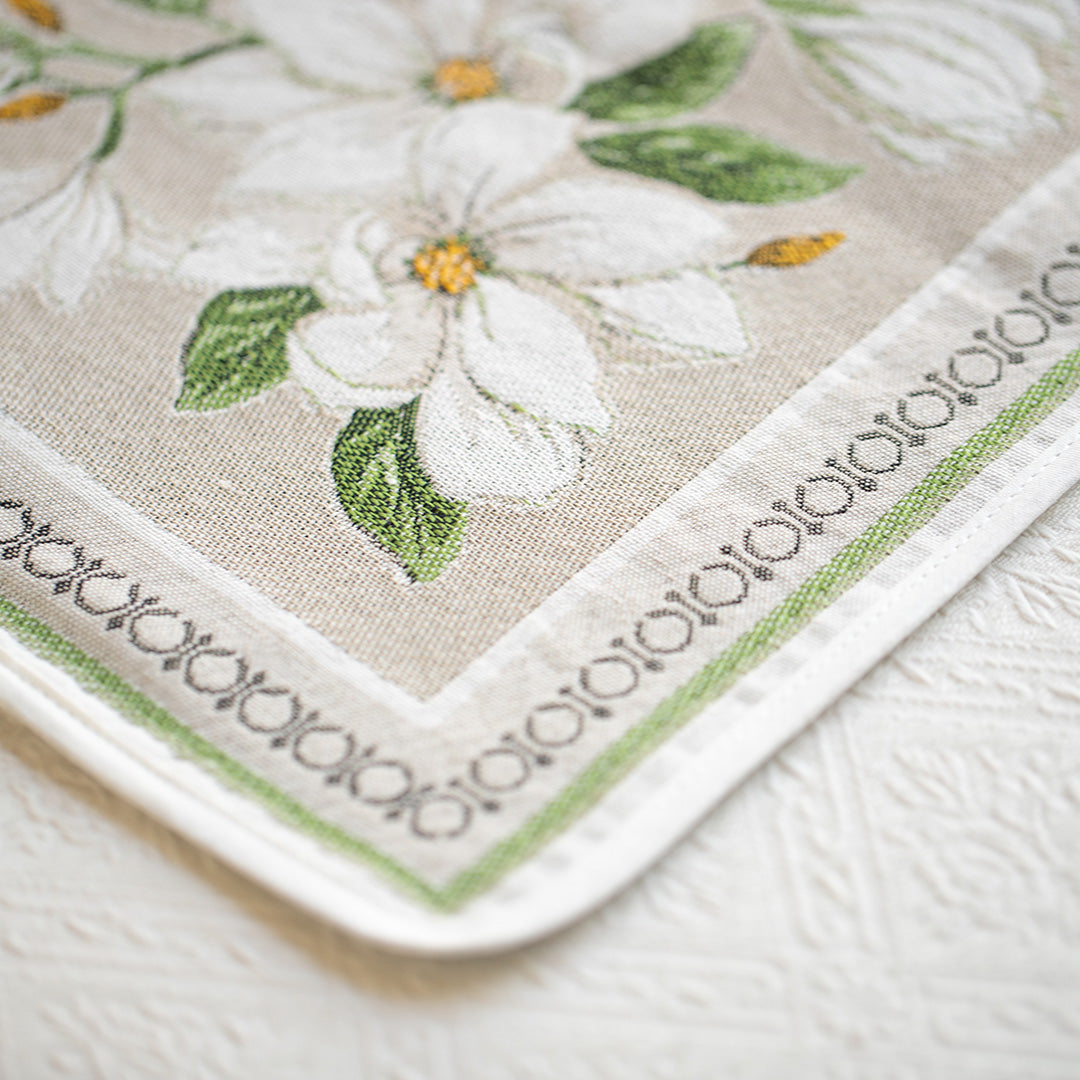 マグノリアランチョンマット 白