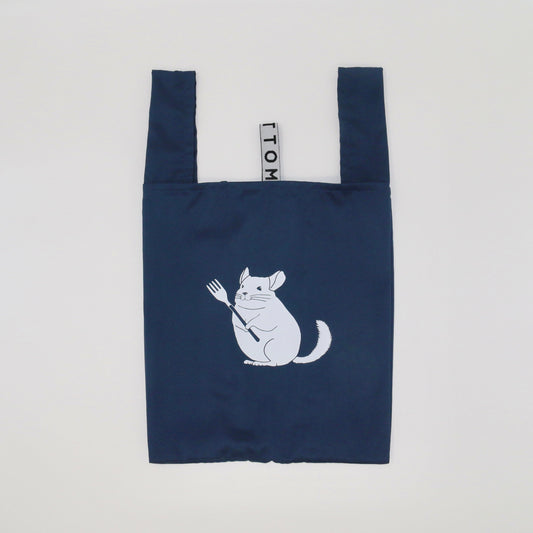 チンチラ ランチエコバッグ(ネイビー)