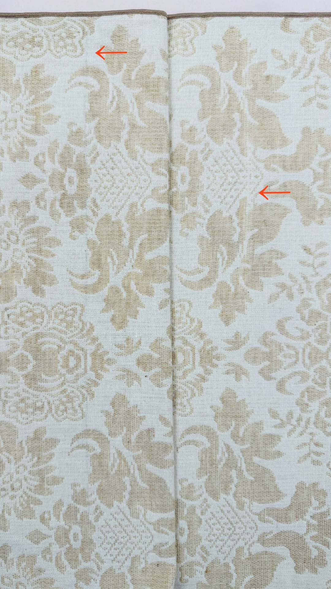 【訳あり】兵児帯 大人のへこ帯 ダマスク ベージュ リバーシブル 名古屋帯