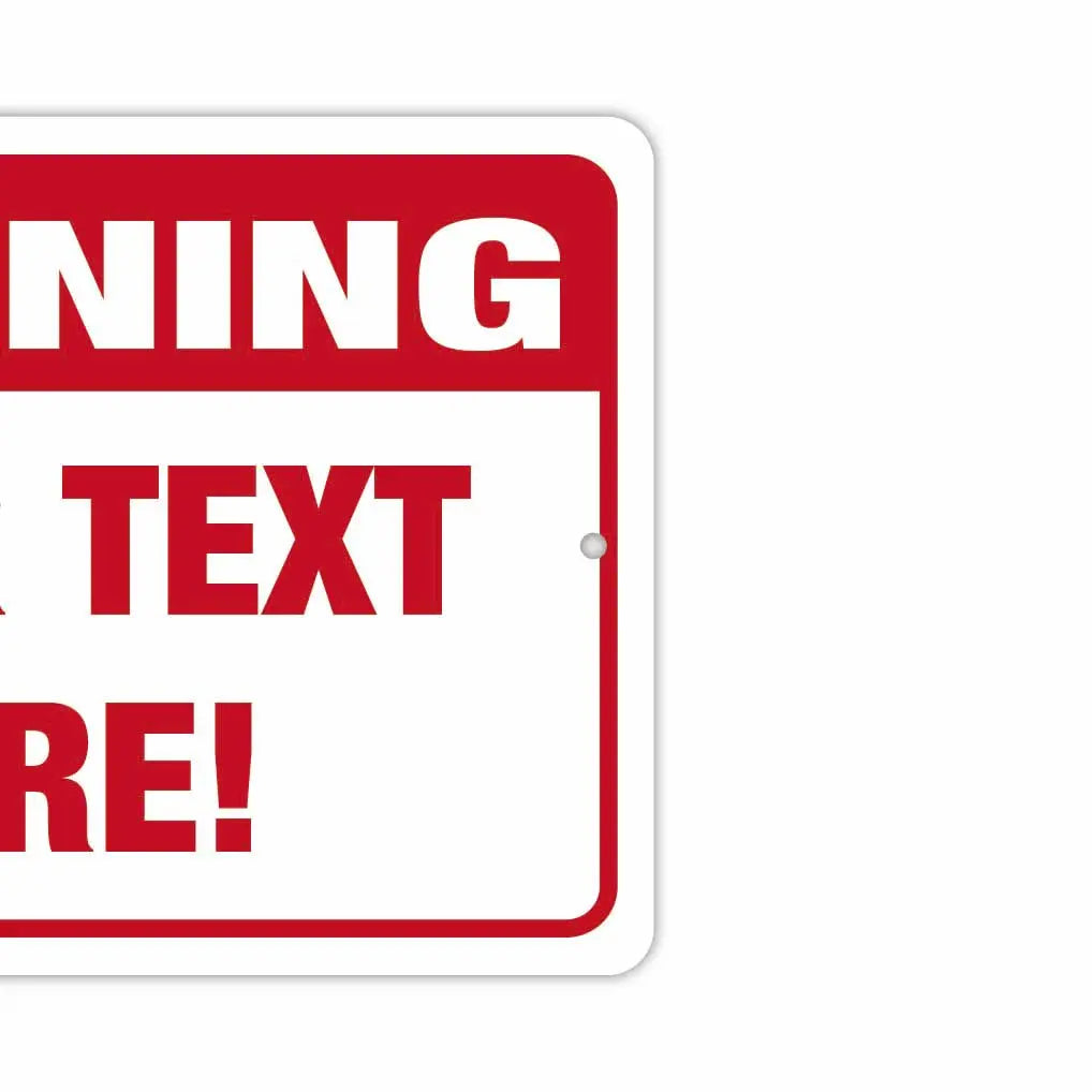 【長方形看板】警告!WARNING看板/アメリカ製オリジナル看板(約20x30cm)