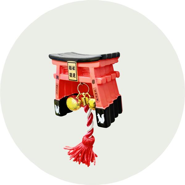 Kyoto Collection – Fushimi Inari Shrine Magnet (Fox & Bell Versions) | Japanese Lucky Charm Fridge Magnet