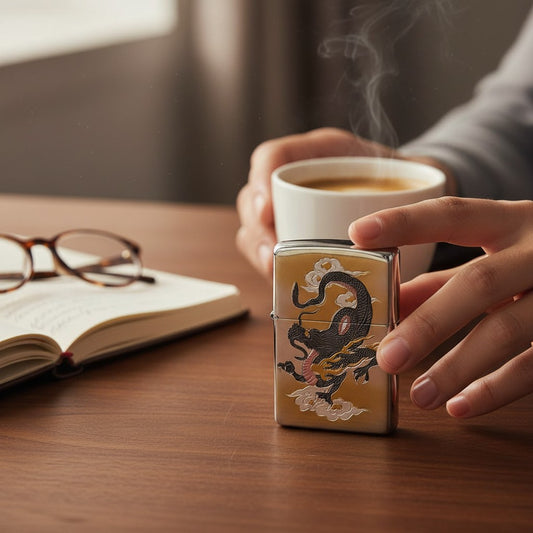Cloud Dragon ZIPPO Windproof Lighter – Japanese Dragon Design 雲龍和柄 ZIPPO 防風打火機|日式龍紋設計款