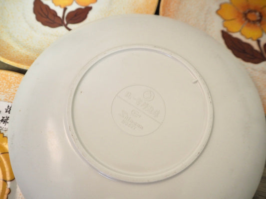 お花のメラミン皿