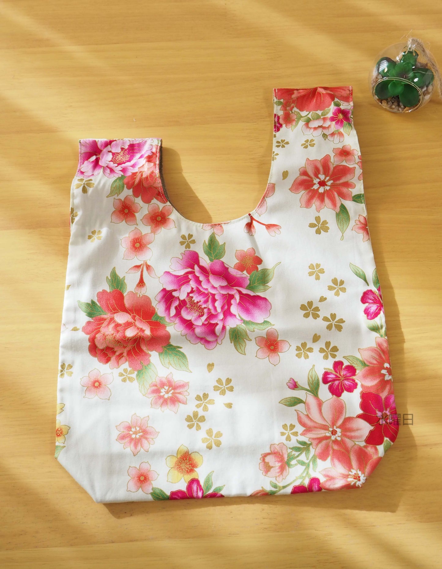 台湾製✿客家花布リバーシブルミニバッグ