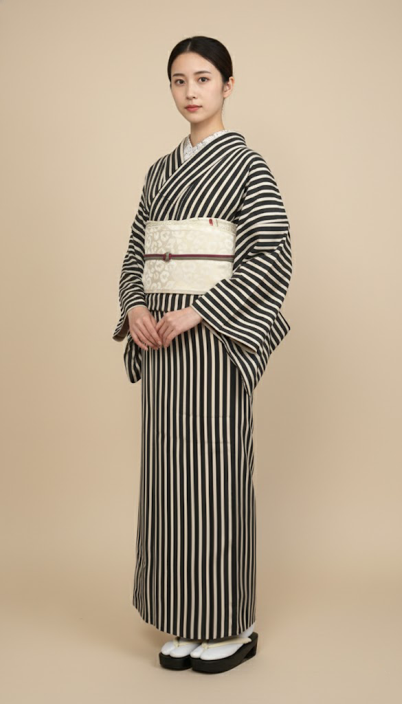 半幅帯 【サヴァンナ・ムーン】 半幅兵児帯 大人の半幅へこ帯 リバーシブル 白 ラメ