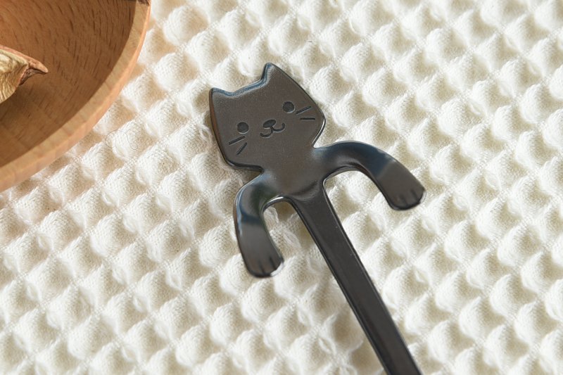 Japanese Cat Spoon – Mikene Cat｜Made in Tsubame-Sanjo Stainless Steel Cutlery