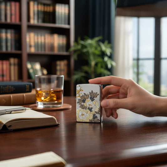 【Peony ZIPPO Lighter】｜The Courage to Bloom