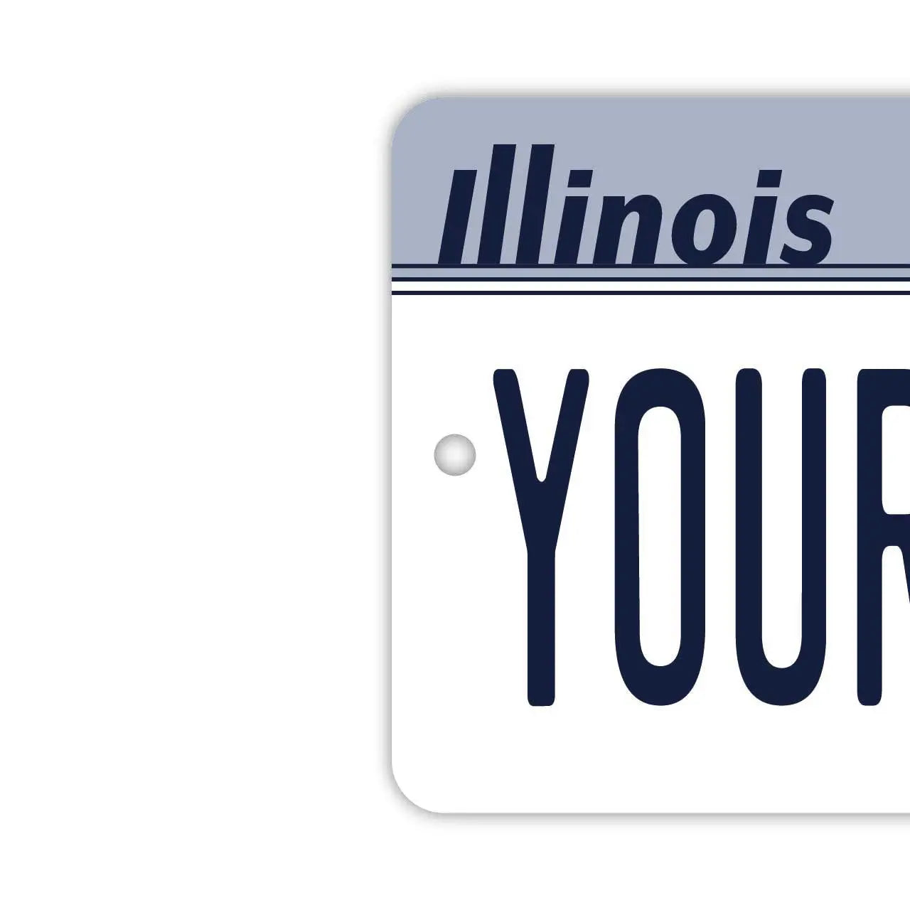 【ミラータグ】イリノイ1980's/オリジナルアメリカナンバープレート型エアフレッシュナー