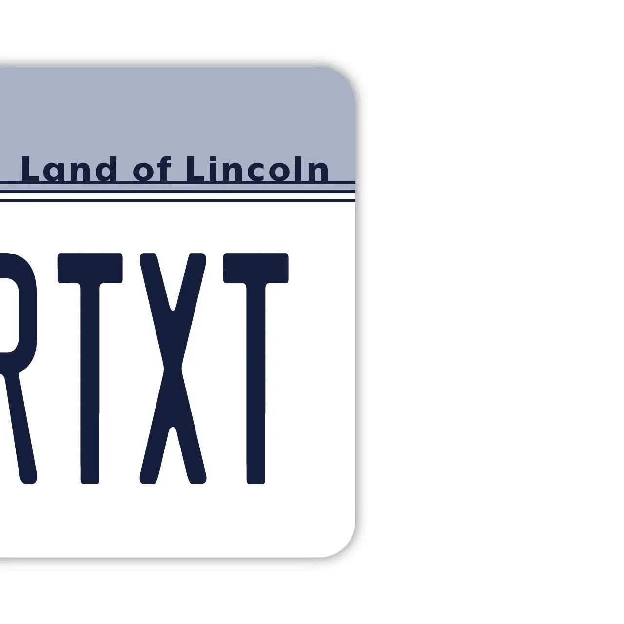【ミラータグ】イリノイ1980's/オリジナルアメリカナンバープレート型エアフレッシュナー