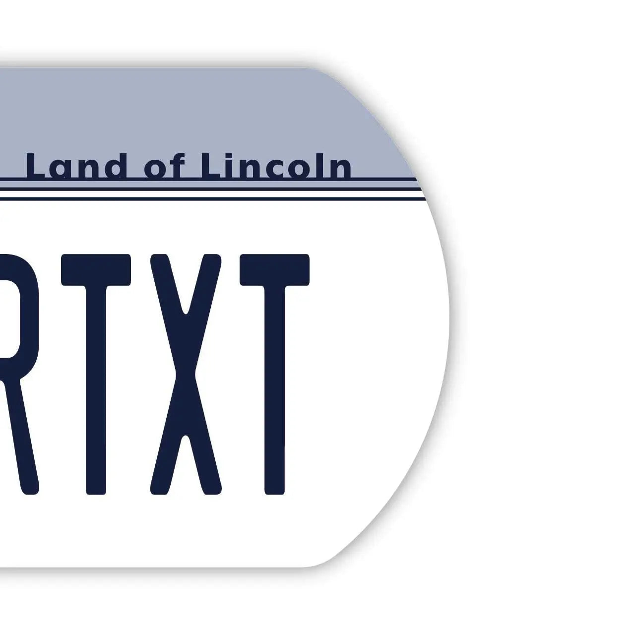 【犬用迷子札・ドッグタグ】イリノイ1980's/オリジナルアメリカナンバープレート型 名入れキーホルダー