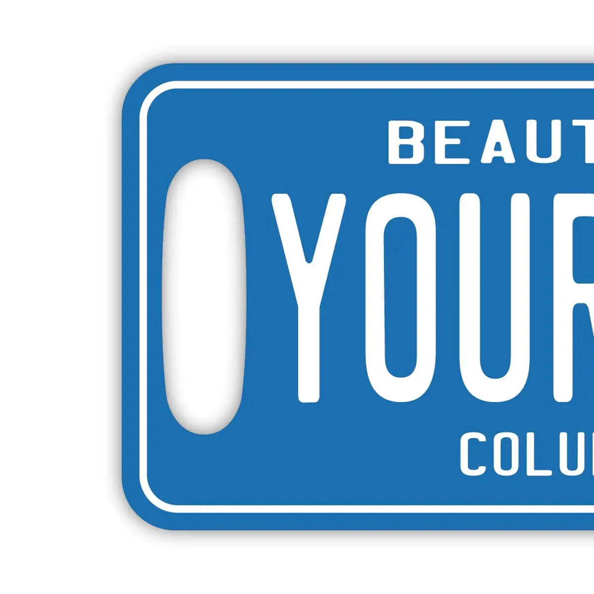 【ラゲッジタグ】ブリティッシュコロンビア1980's/オリジナルカナダナンバープレート型・おしゃれ ・紛失防止タグ