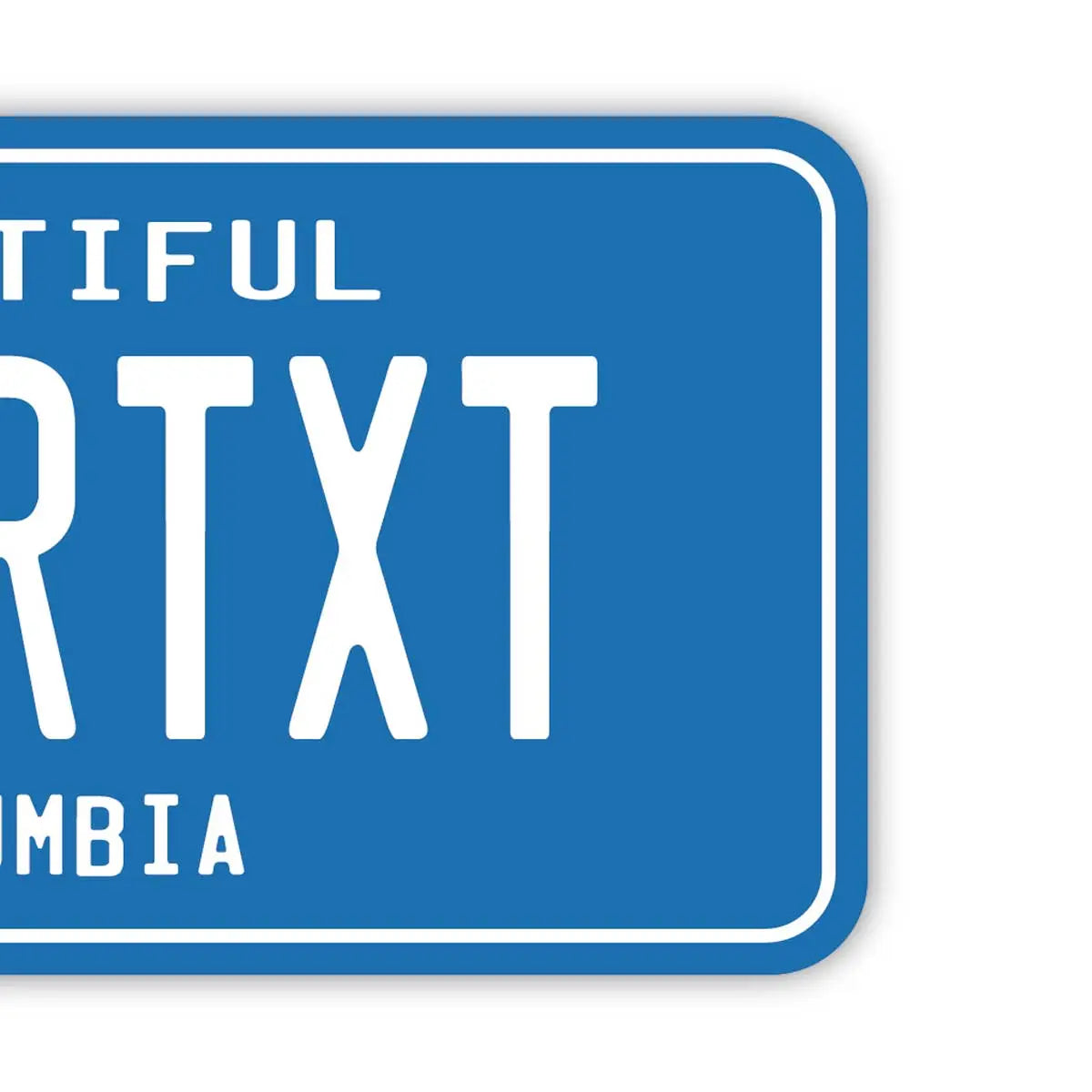 【ラゲッジタグ】ブリティッシュコロンビア1980's/オリジナルカナダナンバープレート型・おしゃれ ・紛失防止タグ