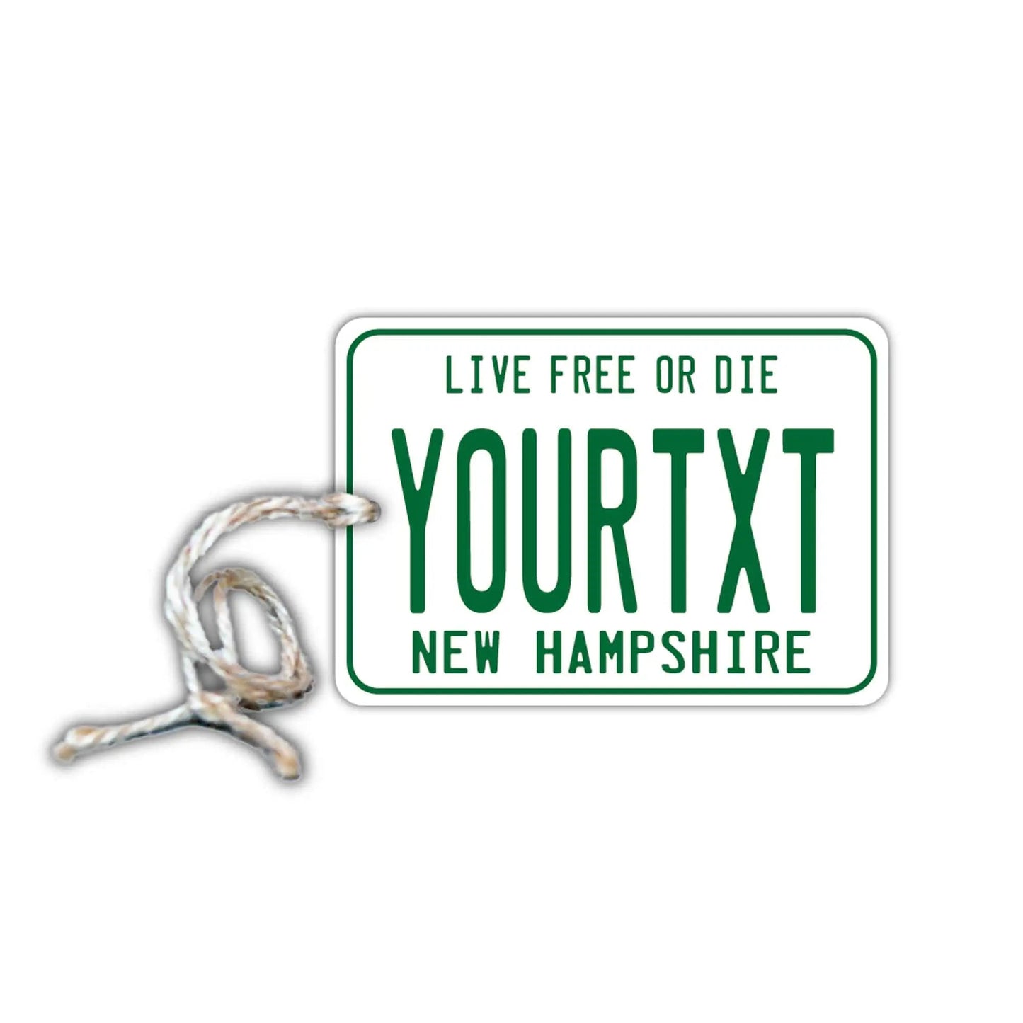 【ミラータグ】ニューハンプシャー1980s/オリジナルアメリカナンバープレート型エアフレッシュナー