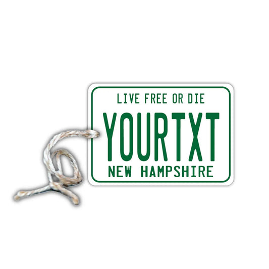 【ミラータグ】ニューハンプシャー1980s/オリジナルアメリカナンバープレート型エアフレッシュナー