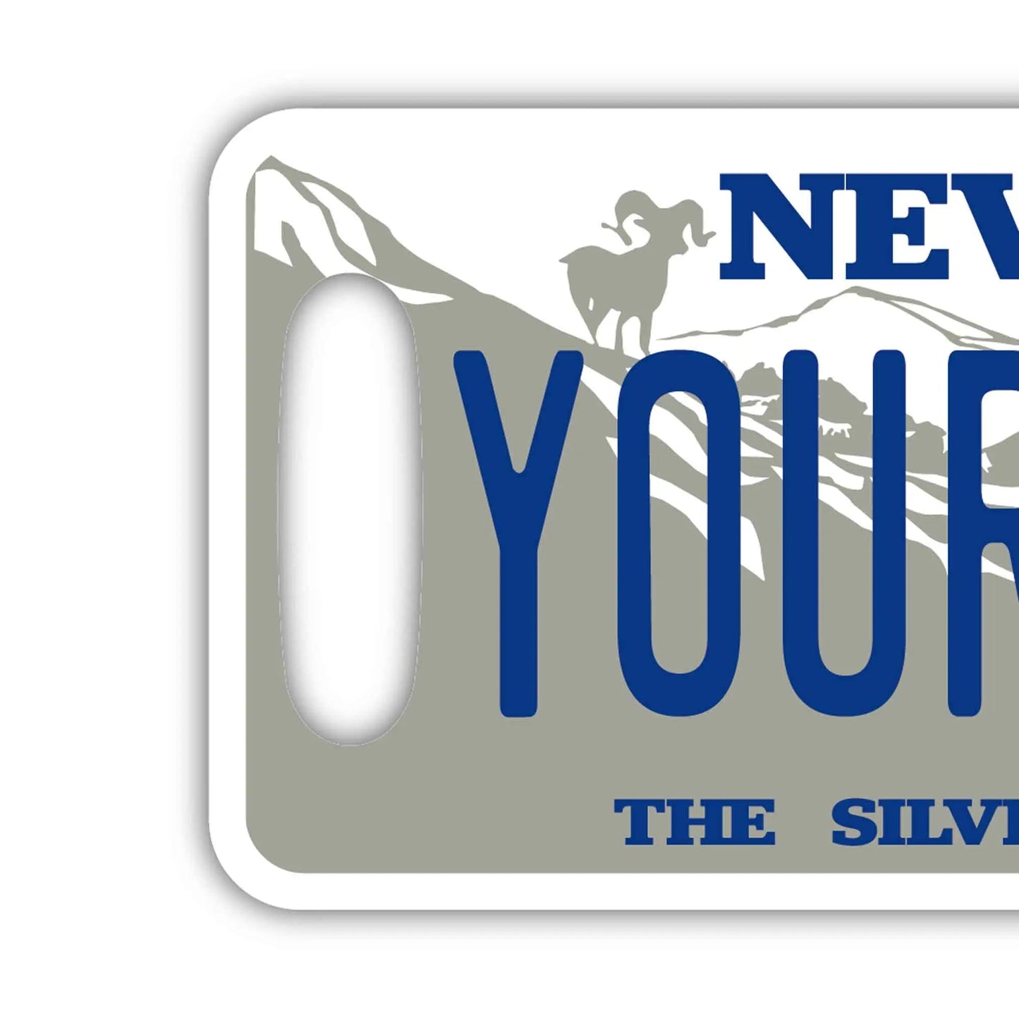 【ラゲッジタグ】ネバダ1980s/オリジナルアメリカナンバープレート型・おしゃれ ・紛失防止タグ