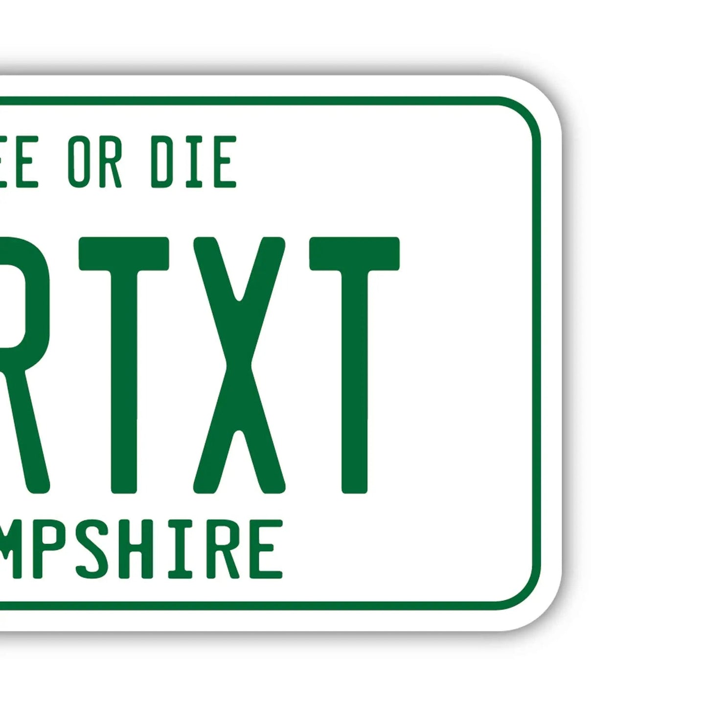 【ラゲッジタグ】ニューハンプシャー1980s/オリジナルアメリカナンバープレート型・おしゃれ ・紛失防止タグ