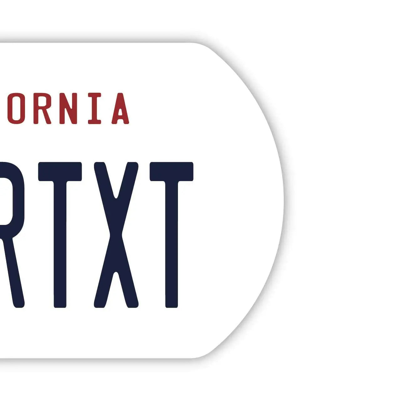 【犬用迷子札・ドッグタグ】カリフォルニア1990's/オリジナルアメリカナンバープレート型 名入れキーホルダー