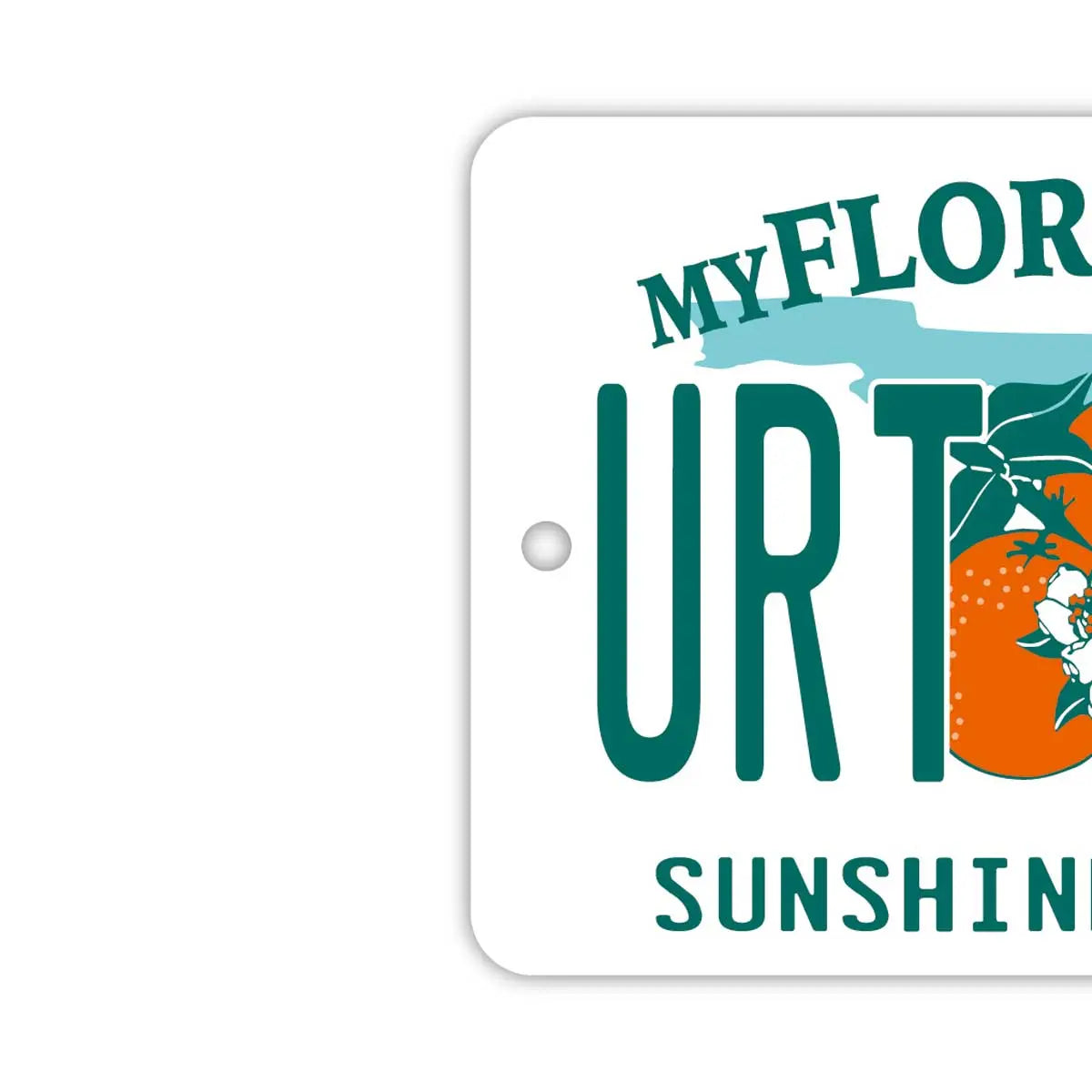 【ミラータグ】フロリダ2000's/オリジナルアメリカナンバープレート型エアフレッシュナー