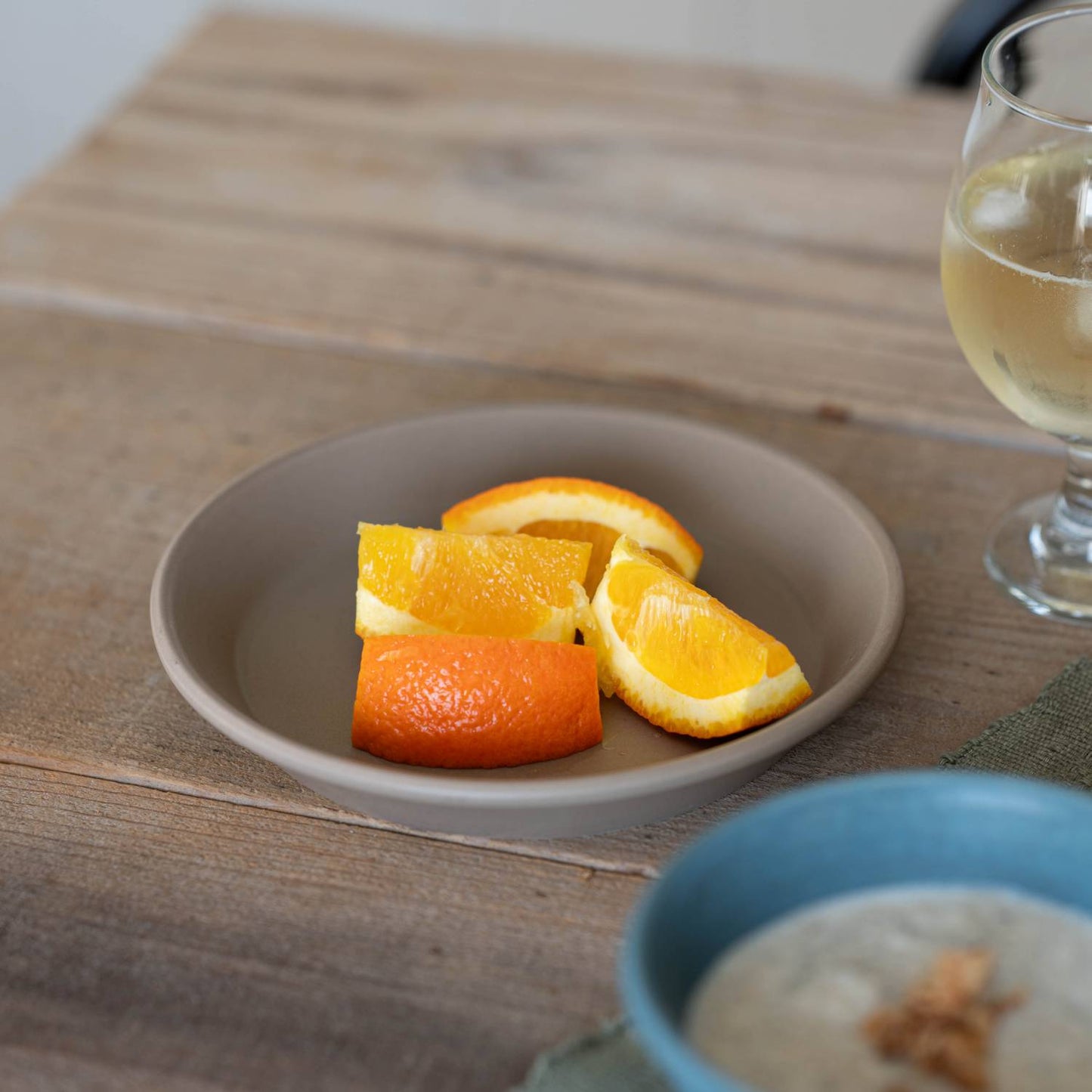 Tsubame Sanjo Gold Cutlery × Mino Ware Recycled Plate Set