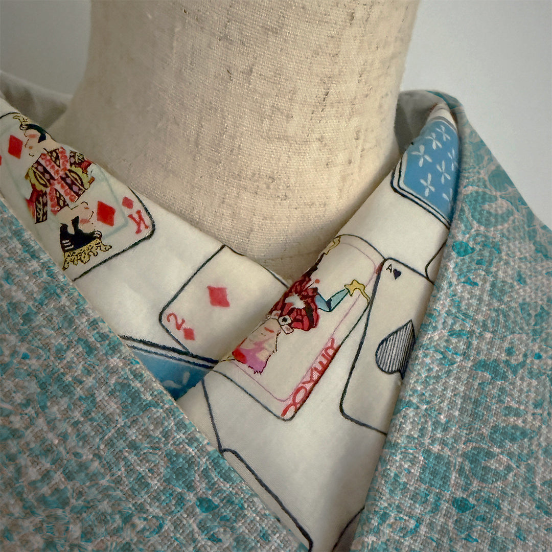 半衿 トランプ 白 半襟 コットン 洗える カジュアル かわいい