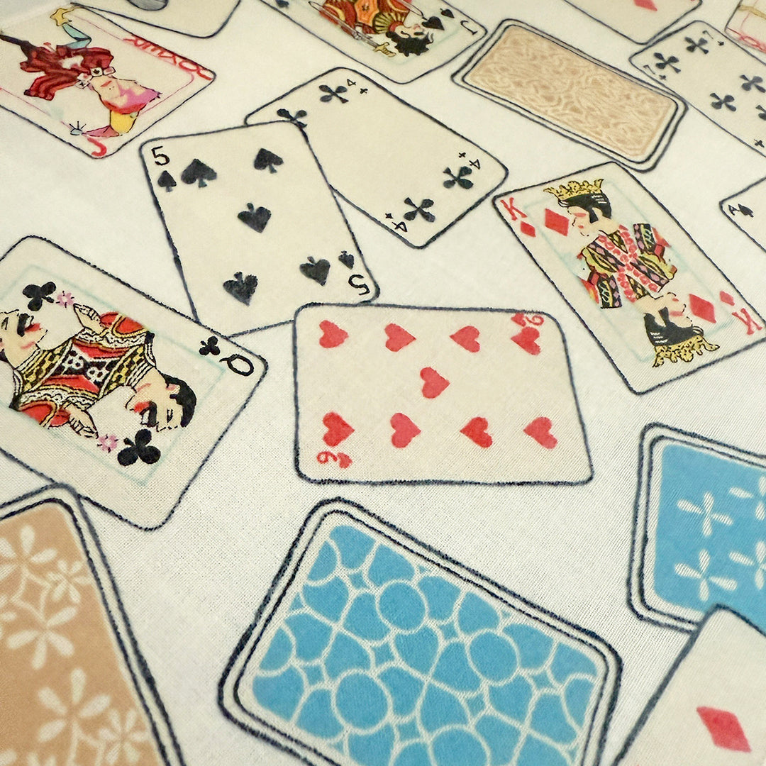 半衿 トランプ 白 半襟 コットン 洗える カジュアル かわいい