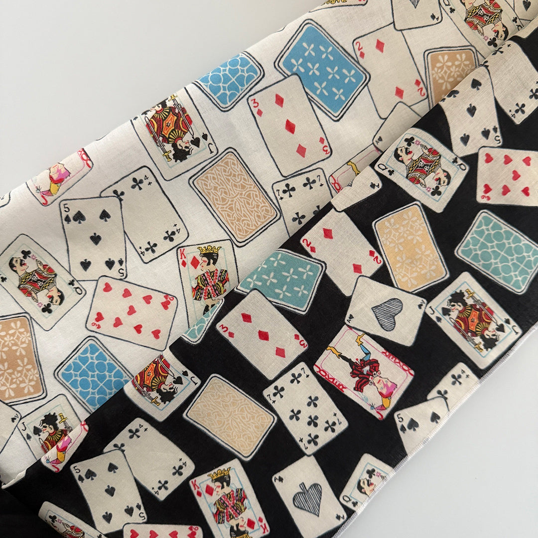 半衿 トランプ 白 半襟 コットン 洗える カジュアル かわいい