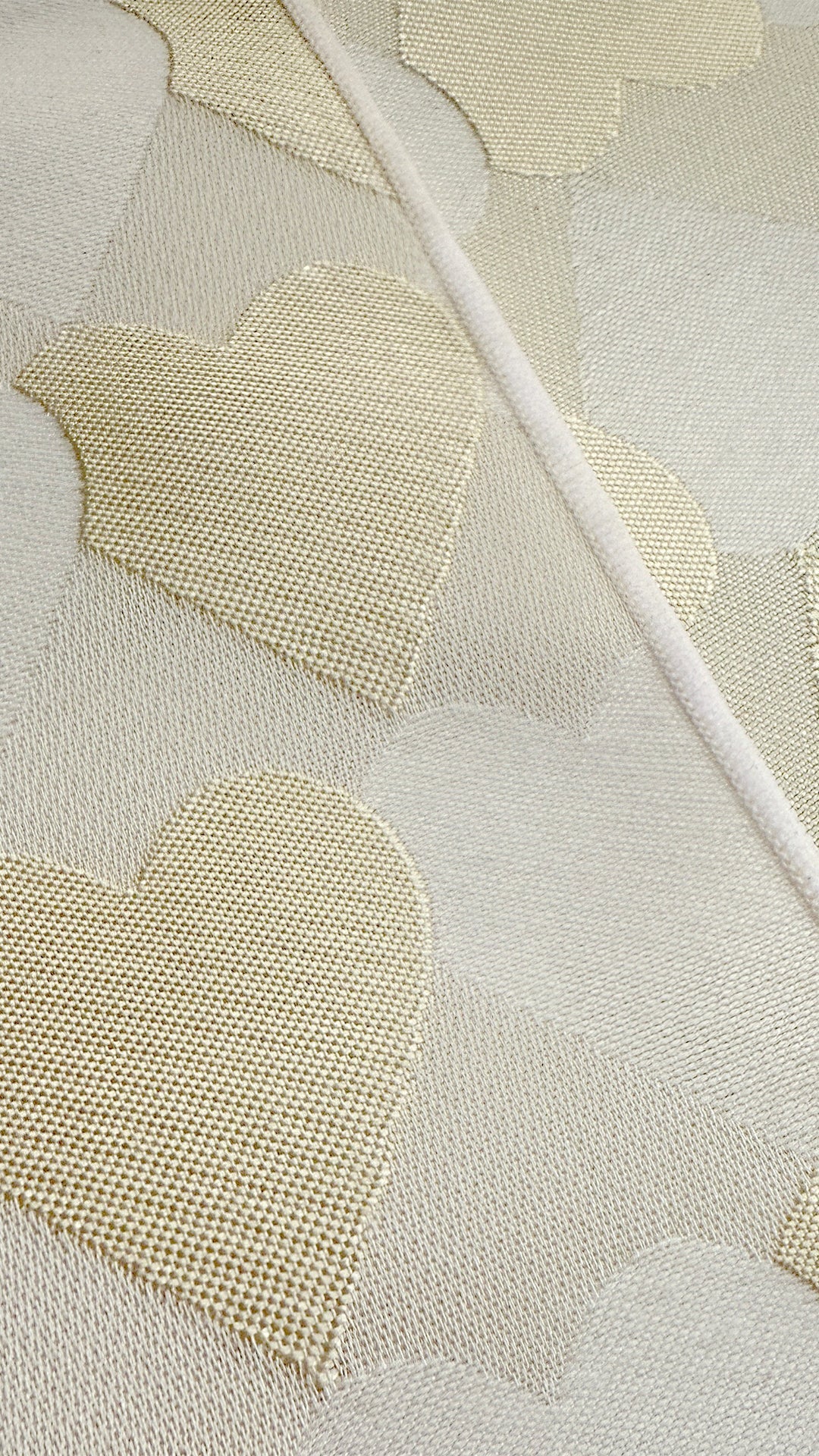 【訳あり】兵児帯 大人のへこ帯 ハート レジメンタル 鱗柄 かわいい ミルク 白