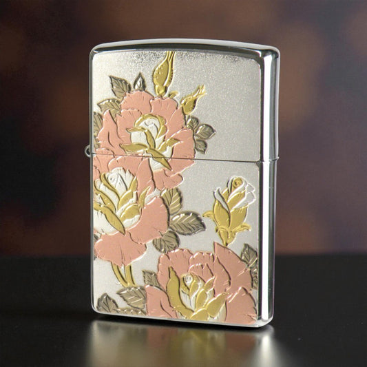 【Rose ZIPPO Lighter】｜A Silent Flame