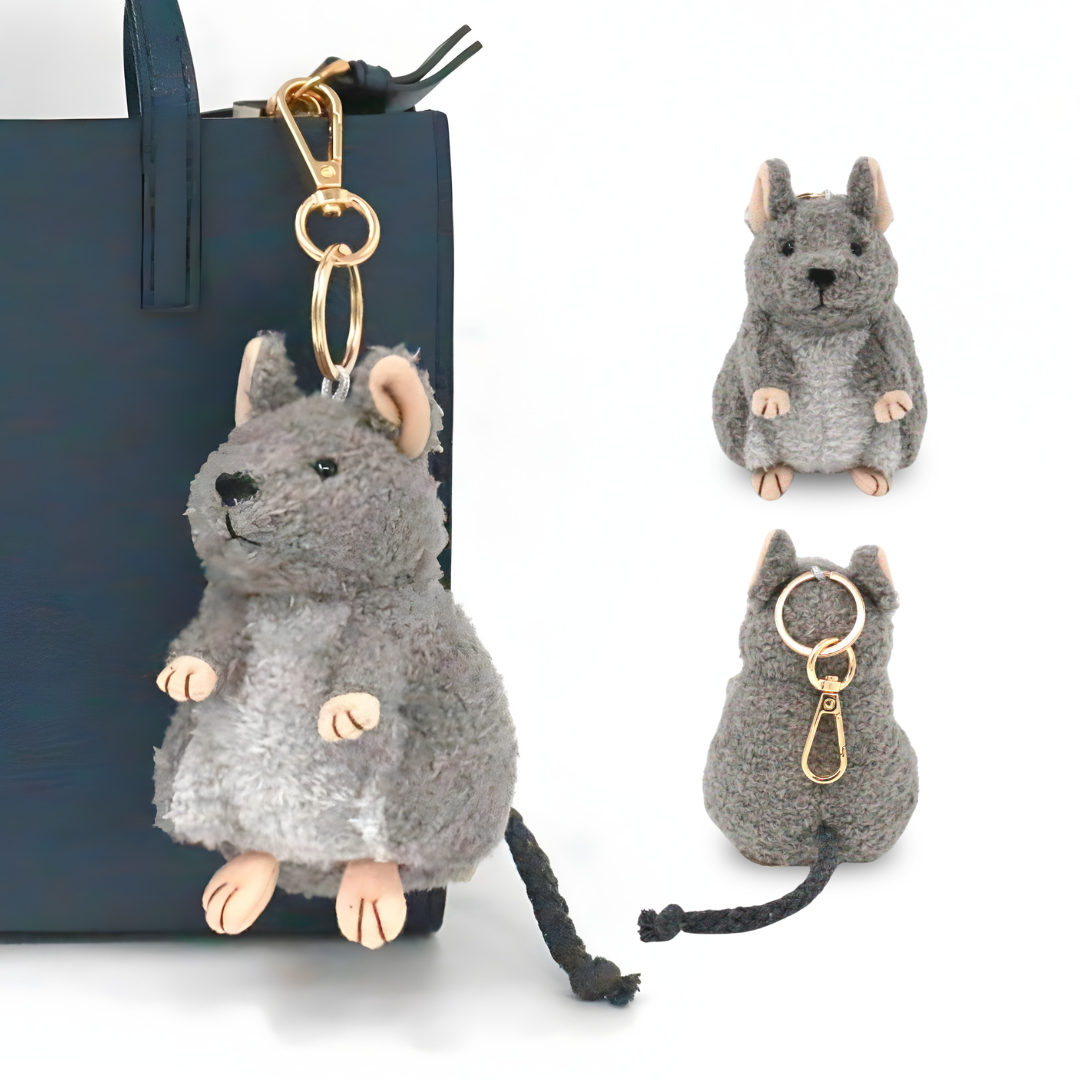 デグーのぬいぐるみチャーム（ブルー）