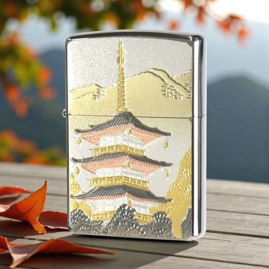 【Three-Tier Pagoda ZIPPO Lighter】｜A Tower of Time