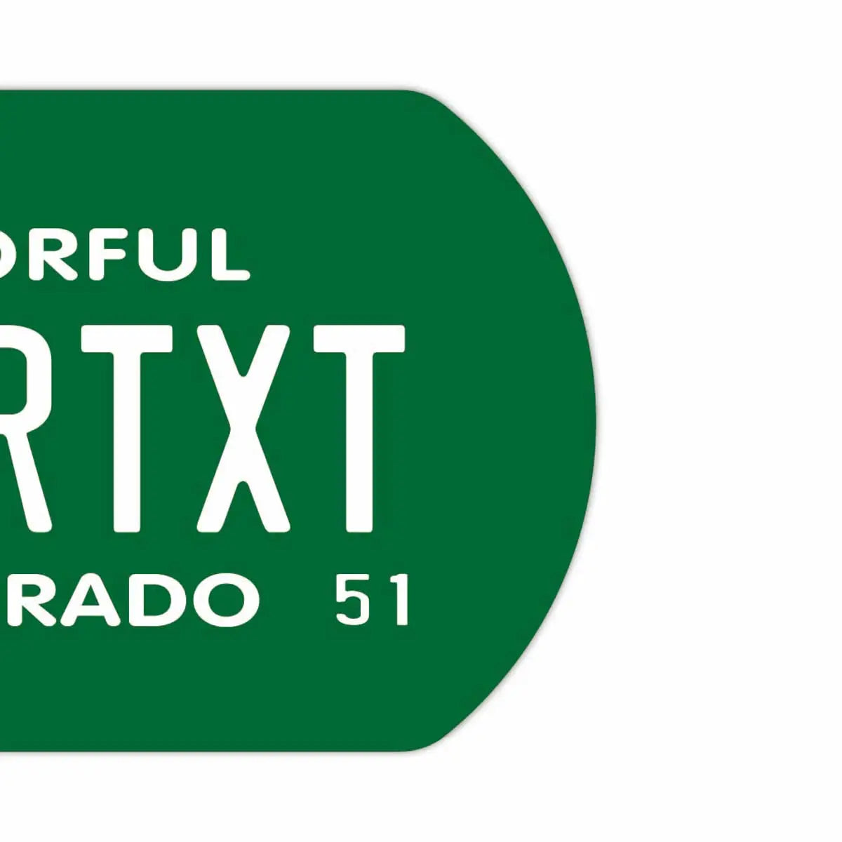 【犬用迷子札・ドッグタグ】コロラド51/オリジナルアメリカナンバープレート型 名入れキーホルダー