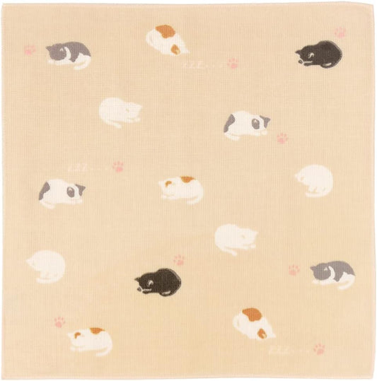 【Hamamonyo Semi-Wash Towel – "Gomen-ne Neko"】