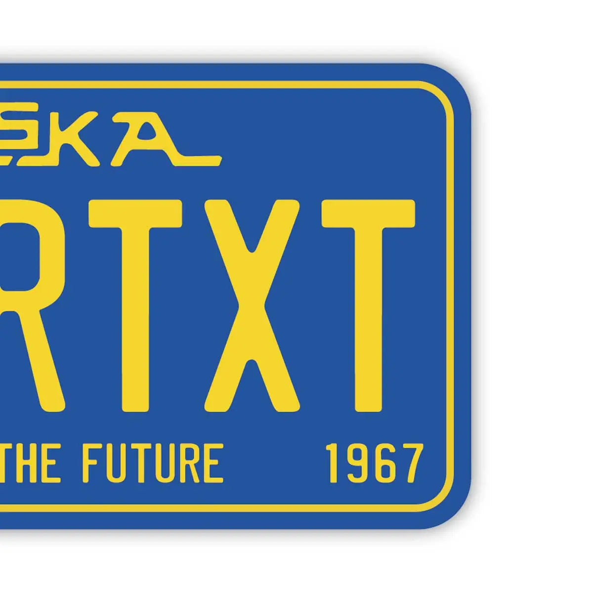 【ラゲッジタグ】アラスカ67/オリジナルアメリカナンバープレート型・おしゃれ ・紛失防止タグ