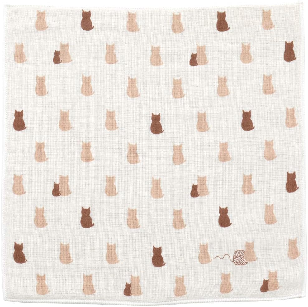 [Hamamonoya] Japanese Cotton Wash Towel – “Neko” (Cat)