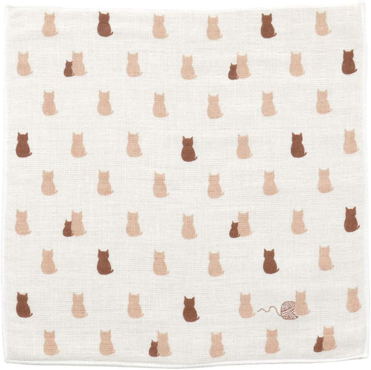[Hamamonoya] Japanese Cotton Wash Towel – “Neko” (Cat)