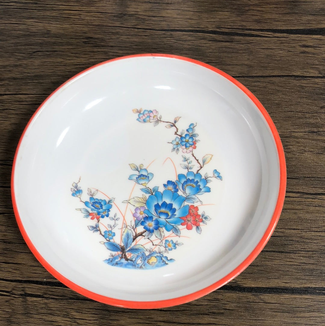 小鳥とお花のメラミン皿