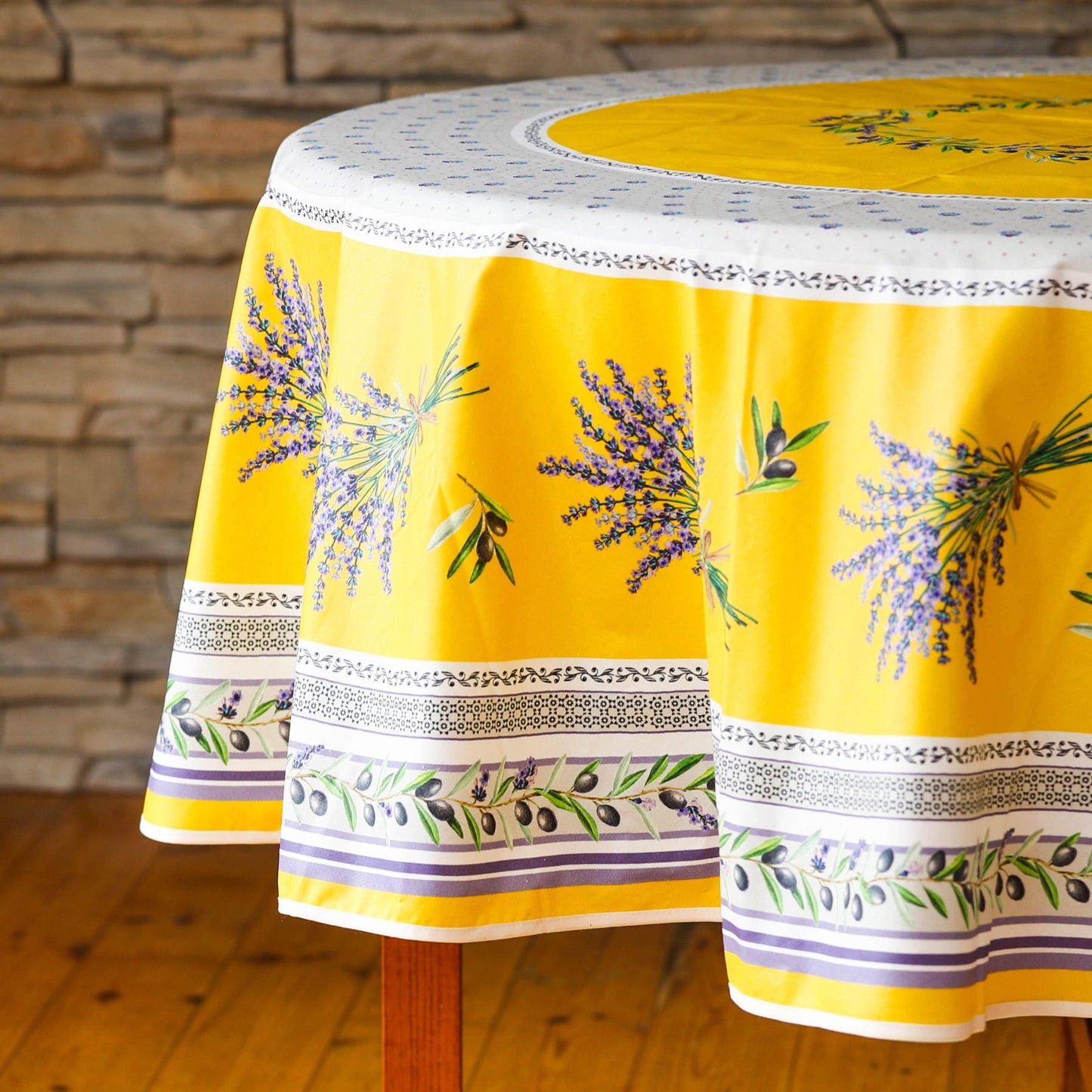 ラベンダーテーブルクロス180（撥水）