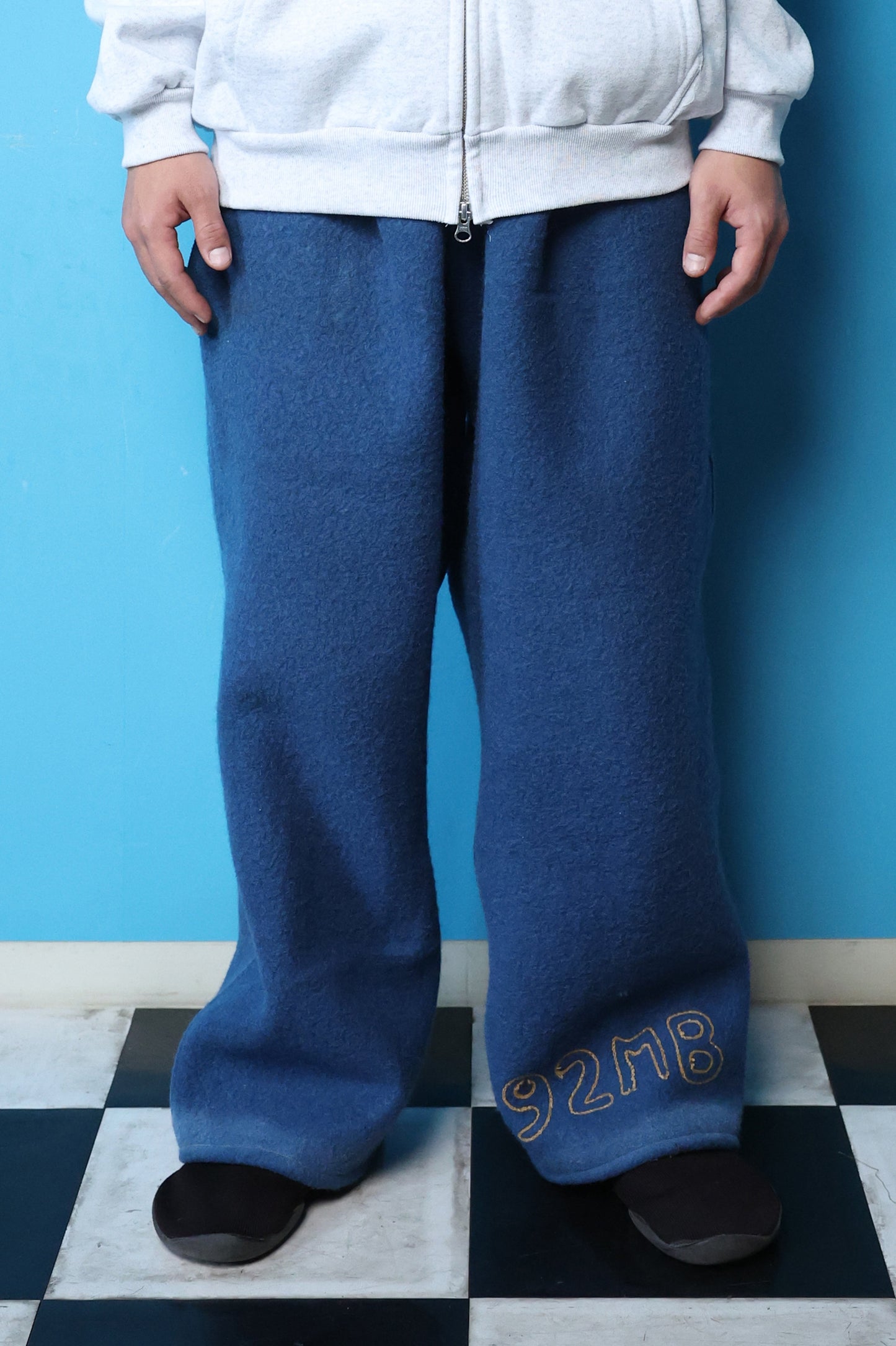 MILITARY WOOL DOJO PANTS(BLUE)