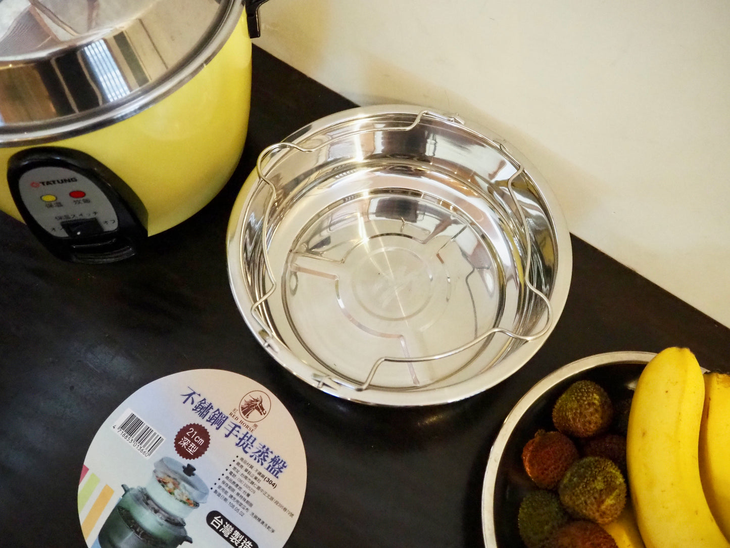 電鍋で使える持ち手付き蒸し皿(蒸し盤) 10人用【浅型/深型】