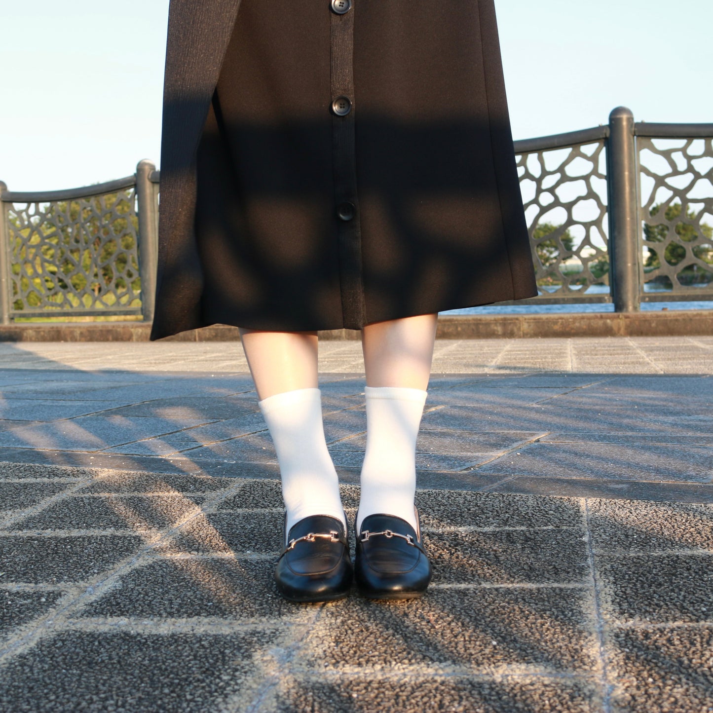 チンチラ刺繍靴下（キーポーチ付き）